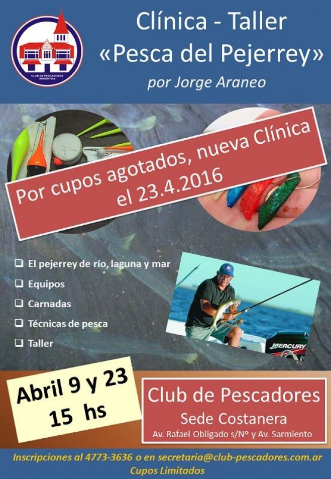 23/4 Nueva Clínica-Taller &quot;La pesca del pejerrey&quot;