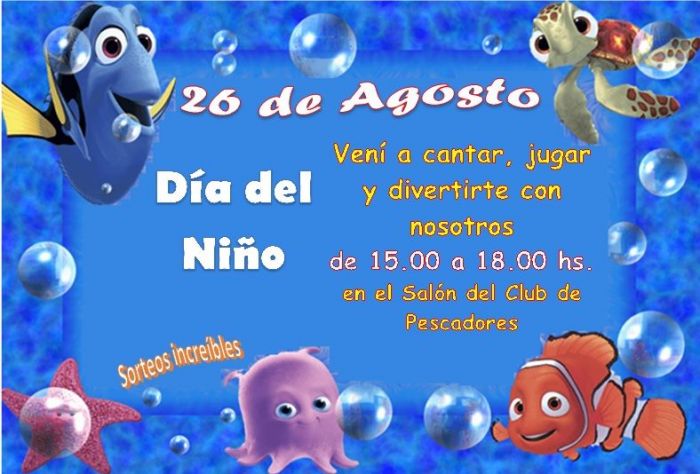 El 26 de agosto realizaremos la Fiesta del Niño Pescador