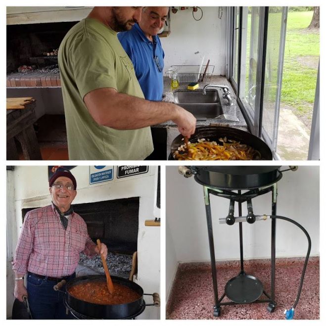 Disco para cocinar en el Guazú