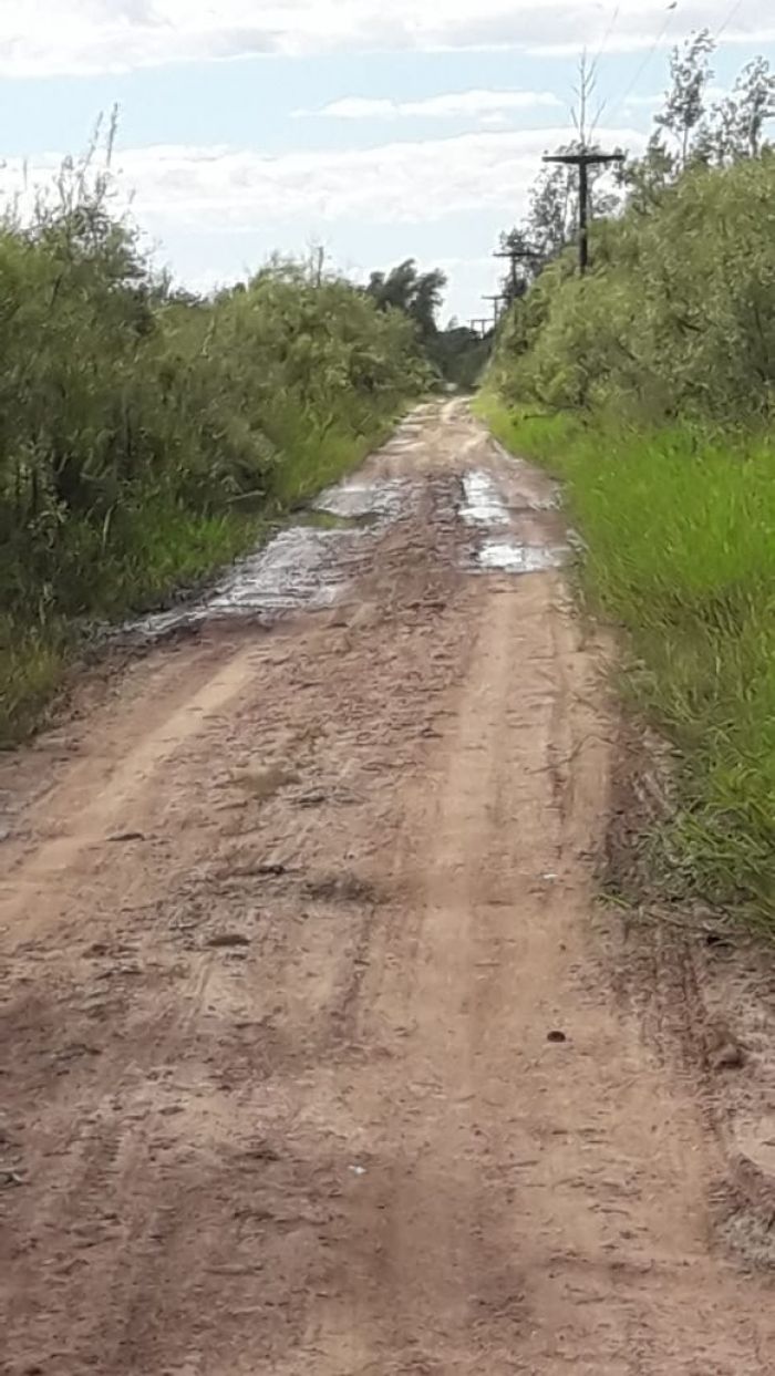 El camino de acceso al Guazú está transitable