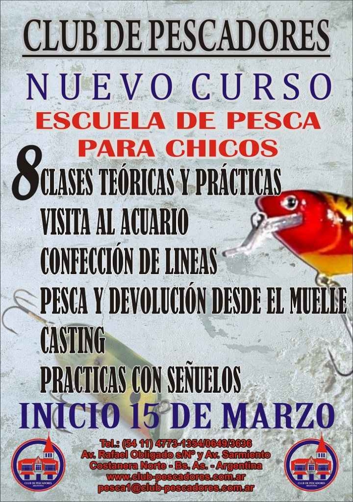 Primer Curso 2014 de la Escuela de Pesca para Niños