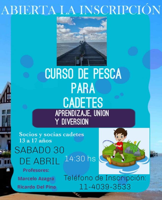 Curso de pesca para cadetes