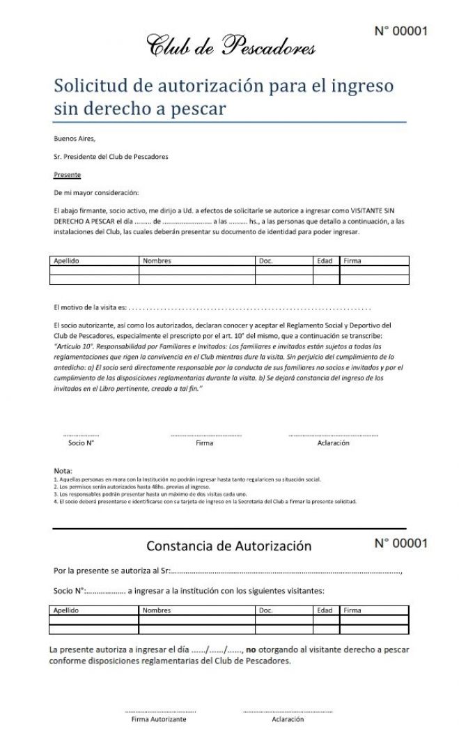 Trámite de autorizaciones para invitados