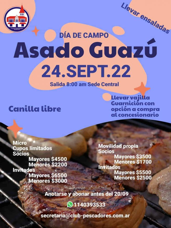 El asado de la primavera en el Guazú